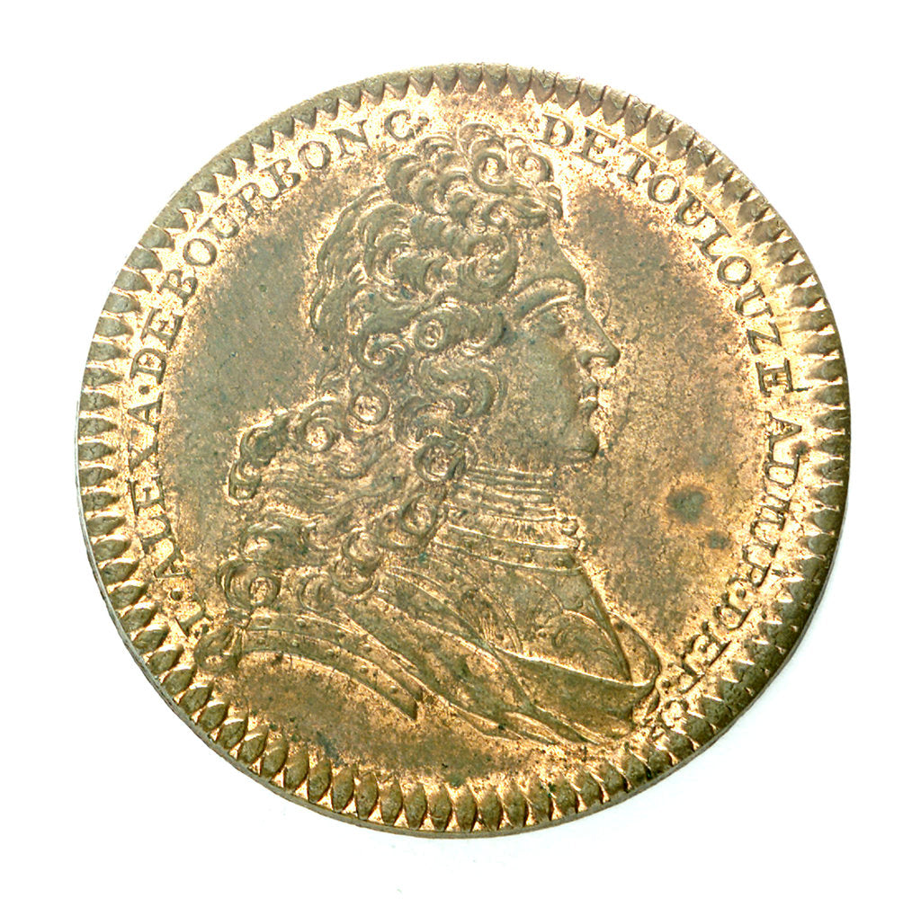 Detail of Counter commemorating Comte de Toulouse still Admiral of France; obverse by Unknown