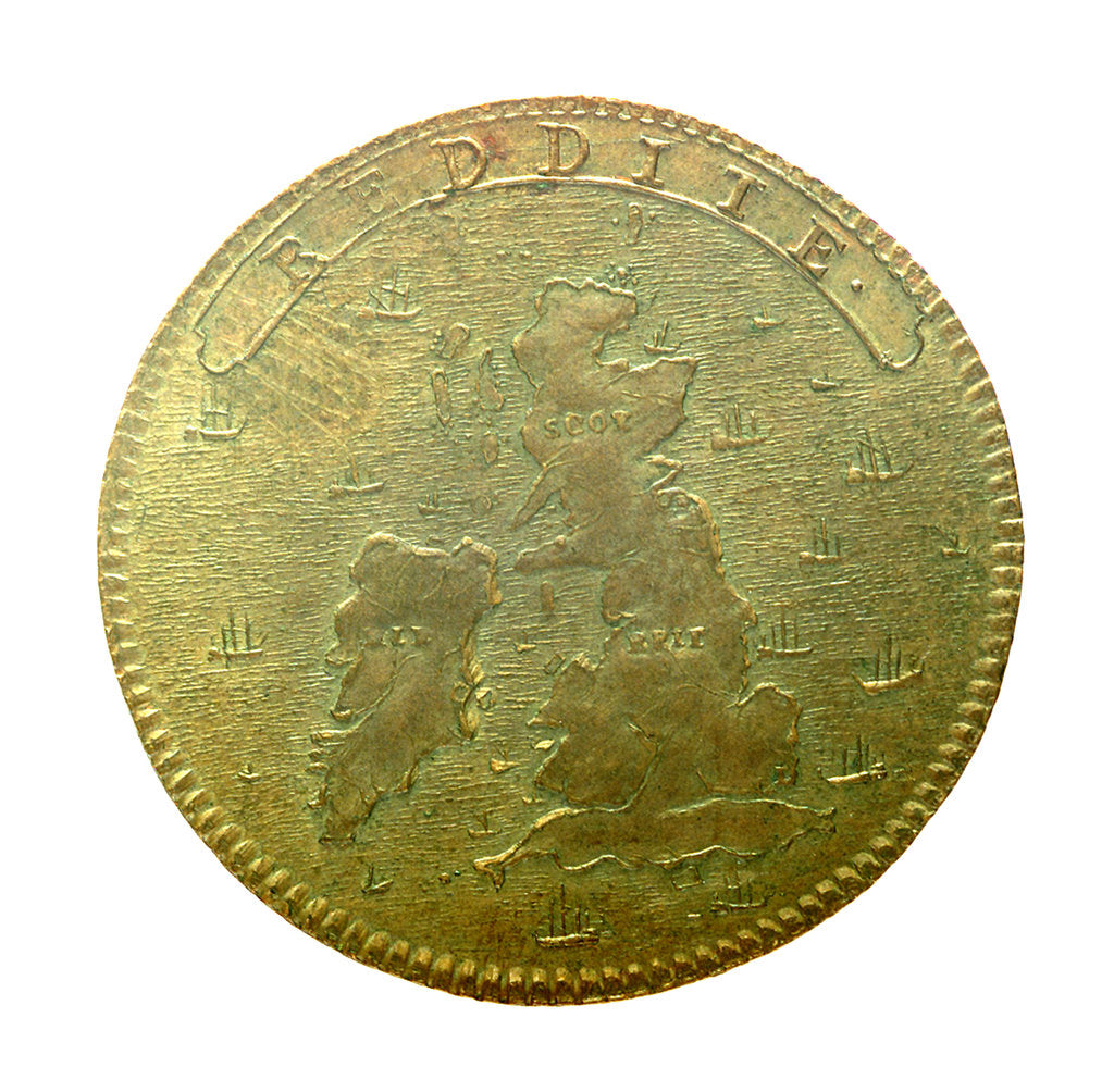 Detail of Medal commemorating James, the Elder Pretender; reverse by N. Roettier