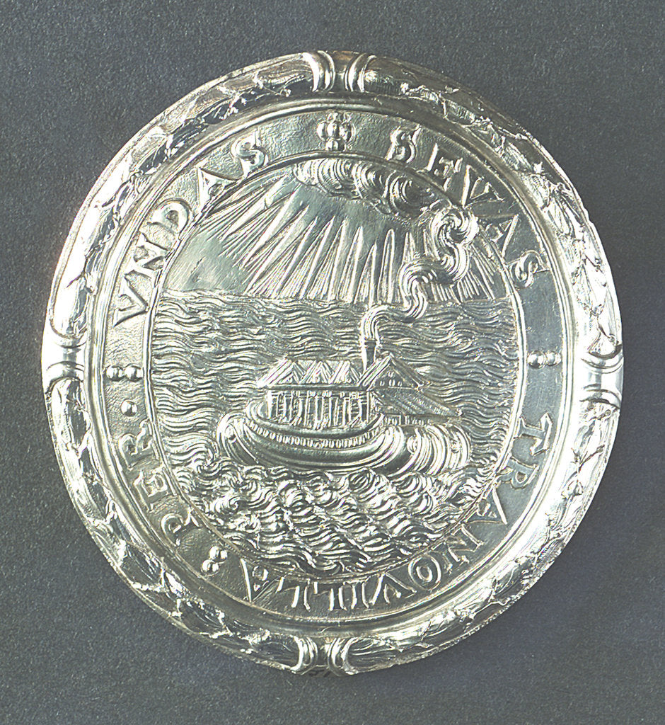 Detail of Naval Reward medal; reverse by Unknown