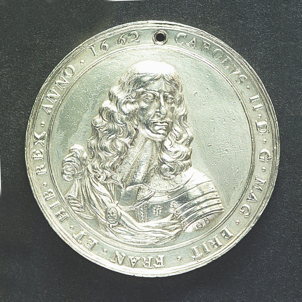 Detail of Medal commemorating disputes with Holland; obverse by G. Bower