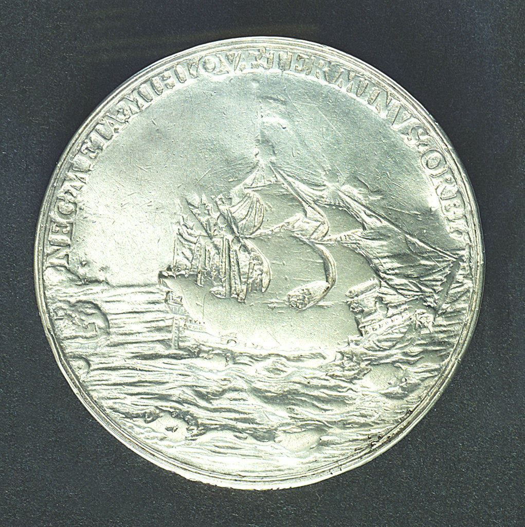 Detail of Medal commemorating the dominion of the sea; reverse by Nicholas Briot