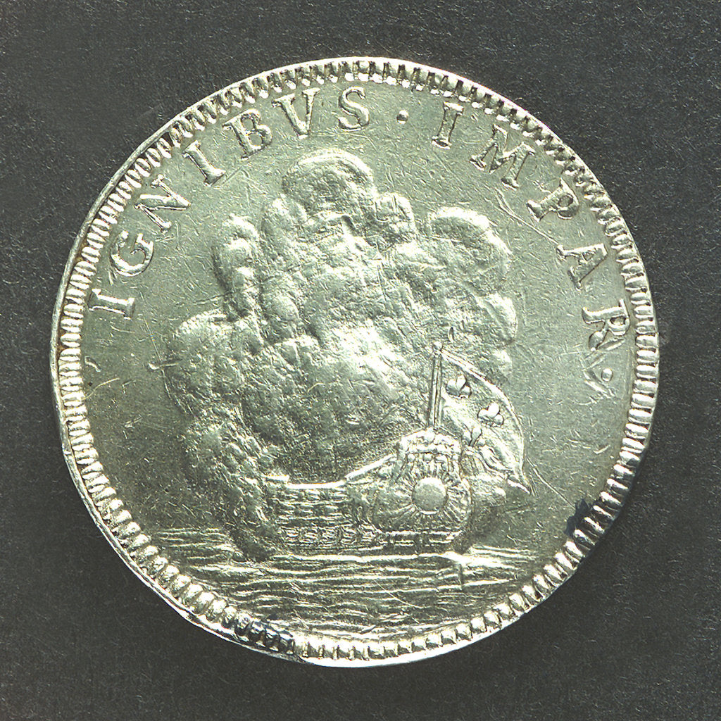 Detail of Medal commemorating the Battle of La Hogue, 1692; reverse by Jas Roettier