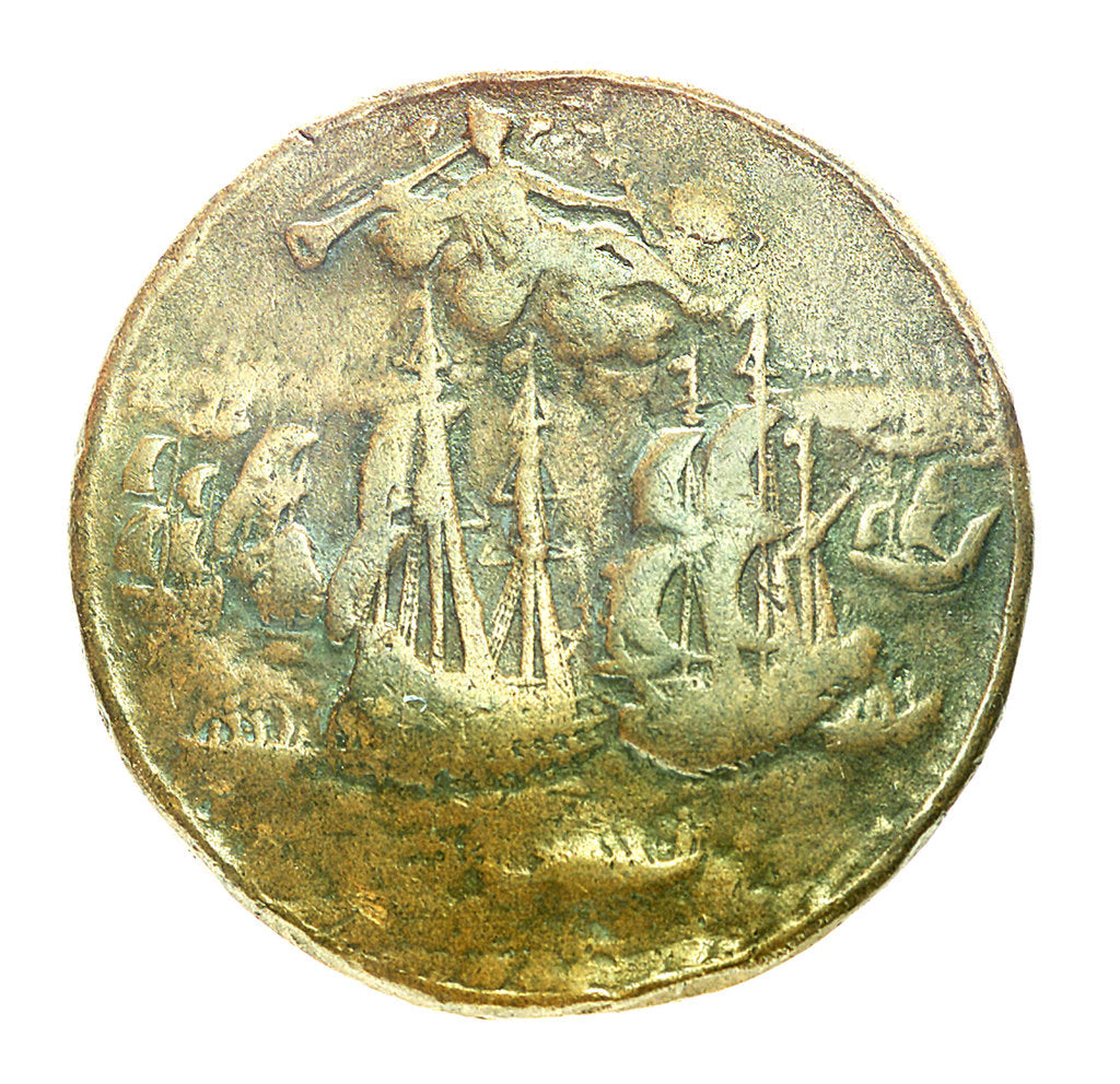 Detail of Medal commemorating Admiral Edward Vernon (1684-1757); reverse by Unknown