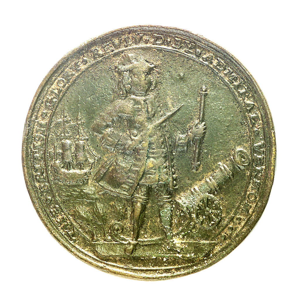 Detail of Medal commemorating Admiral Vernon and Sir Robert Walpole; obverse by Unknown