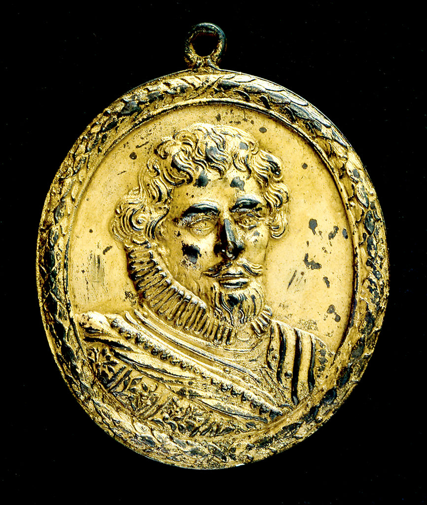 Detail of Medal commemorating Admiral Robert Blake (1599-1657); obverse by Unknown