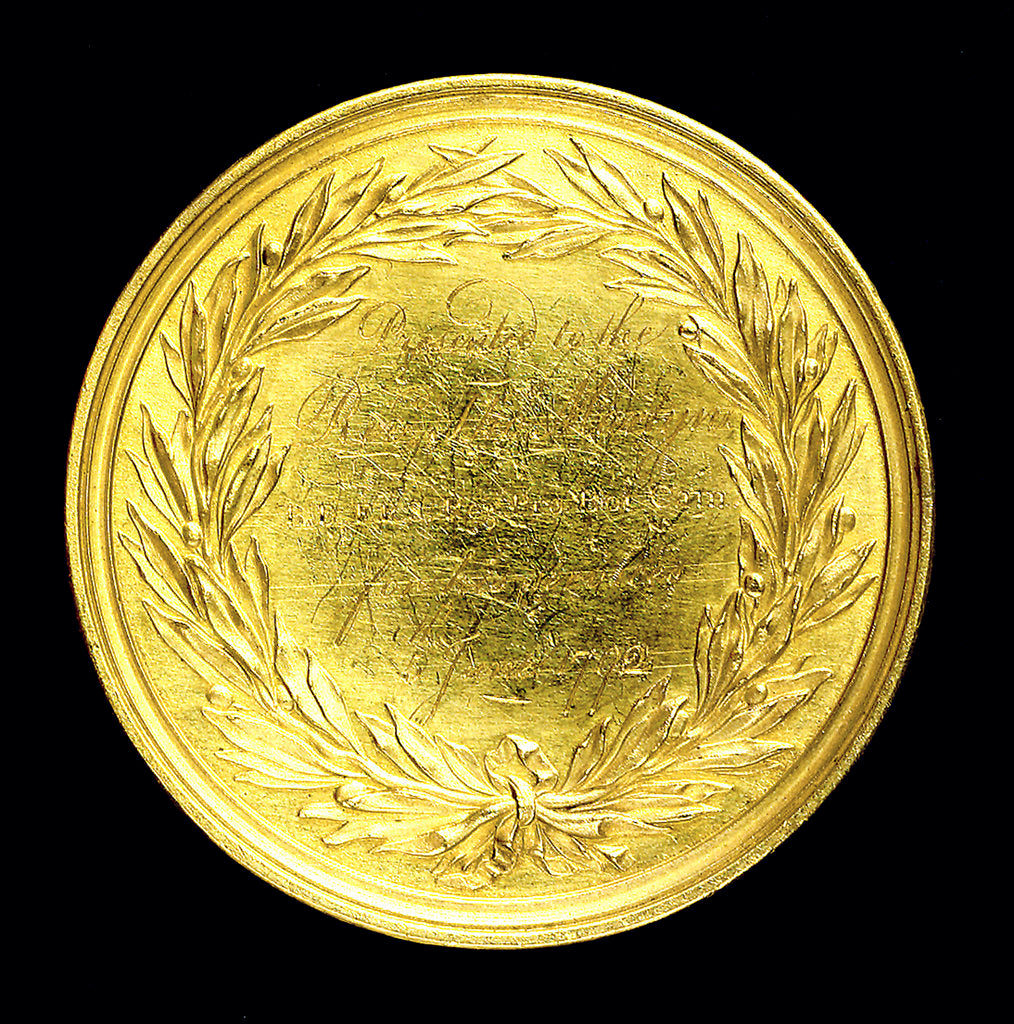 Detail of Medal commemorating the Society of Naval Architecture; reverse by J. Milton