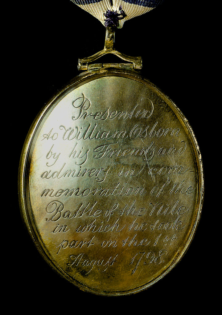 Detail of Locket commemorating the Battle of the Nile, 1798; obverse by Unknown