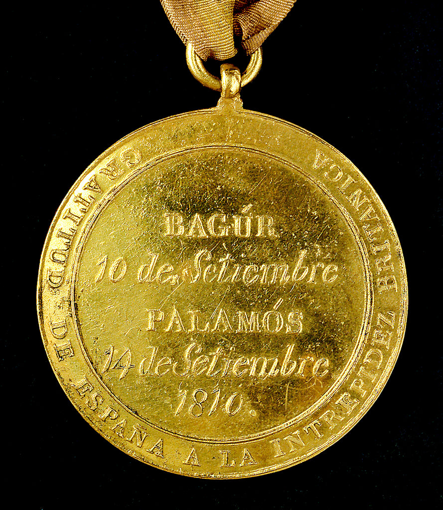 Detail of Medal commemorating Bagur and Palamos, 1810; reverse by Unknown