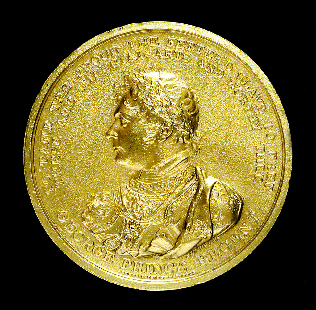 Detail of Medal commemorating the bombardment of Algiers, 1816; reverse by T. Wyon