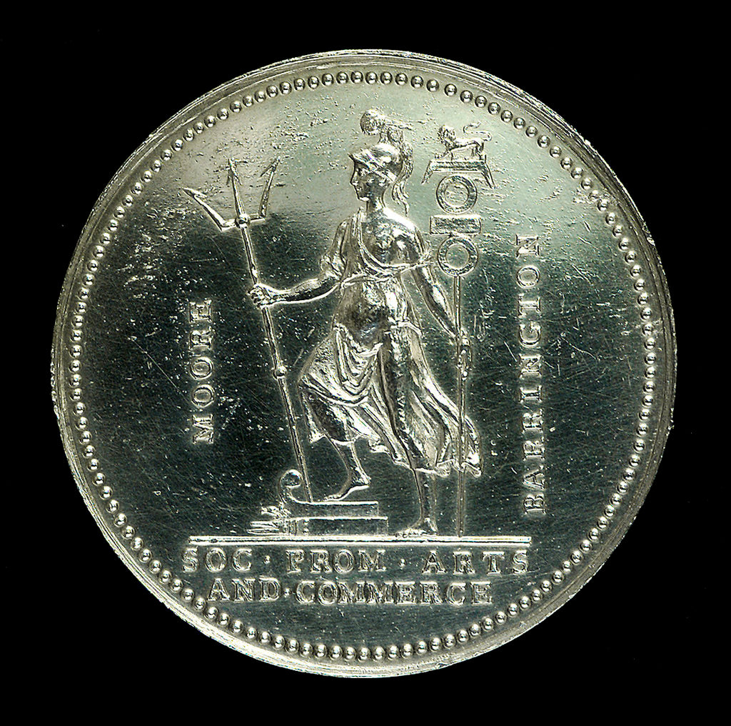 Detail of Medal commemorating the capture of Guadeloupe, 1759; reverse by Stuart