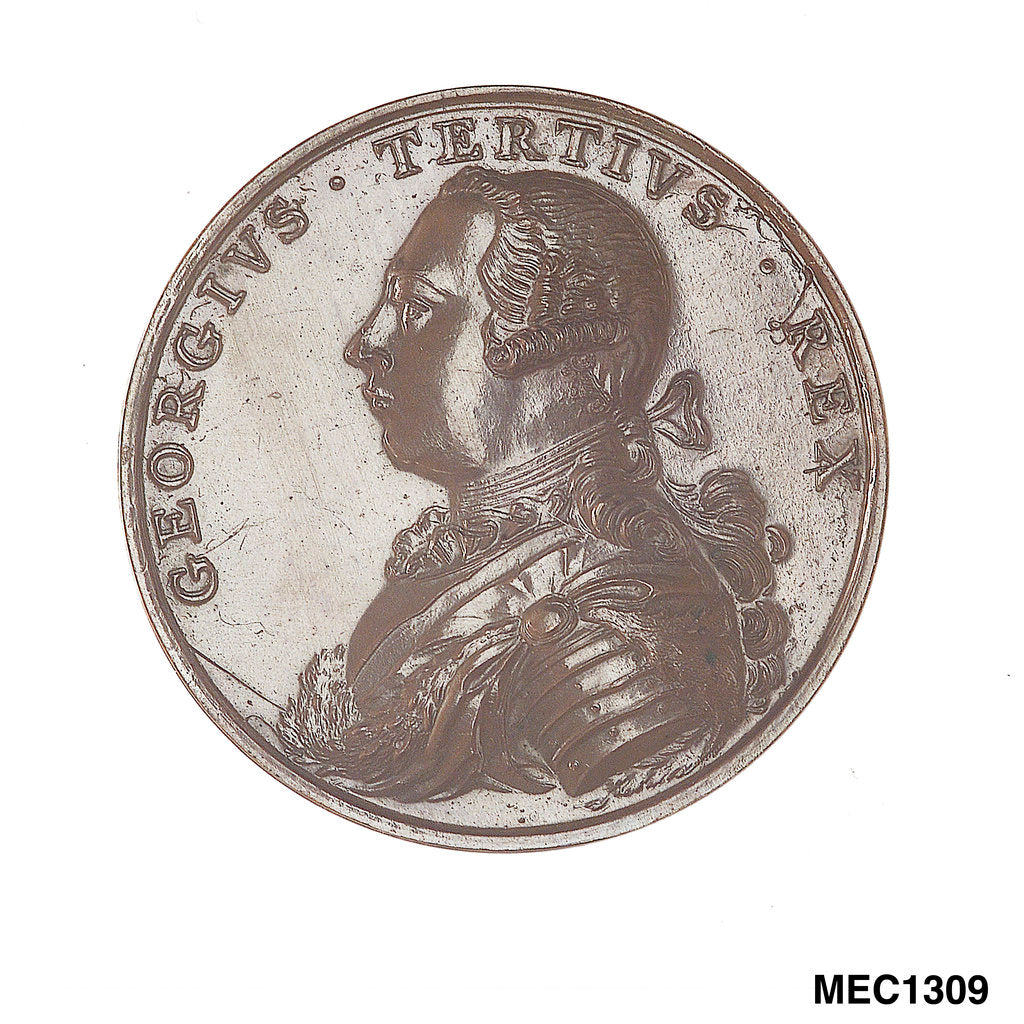 Detail of Medal commemorating the capture of Belle Isle, 1761 by unknown