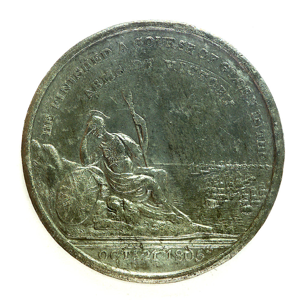 Detail of Medal commemorating the Nelson monument at Birmingham; reverse by unknown