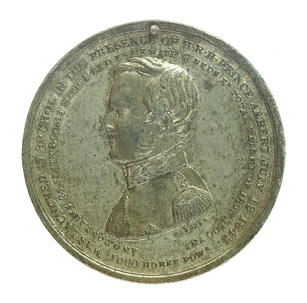 Detail of Medal commemorating the SS 'Great Britain'; obverse by J. Gardner