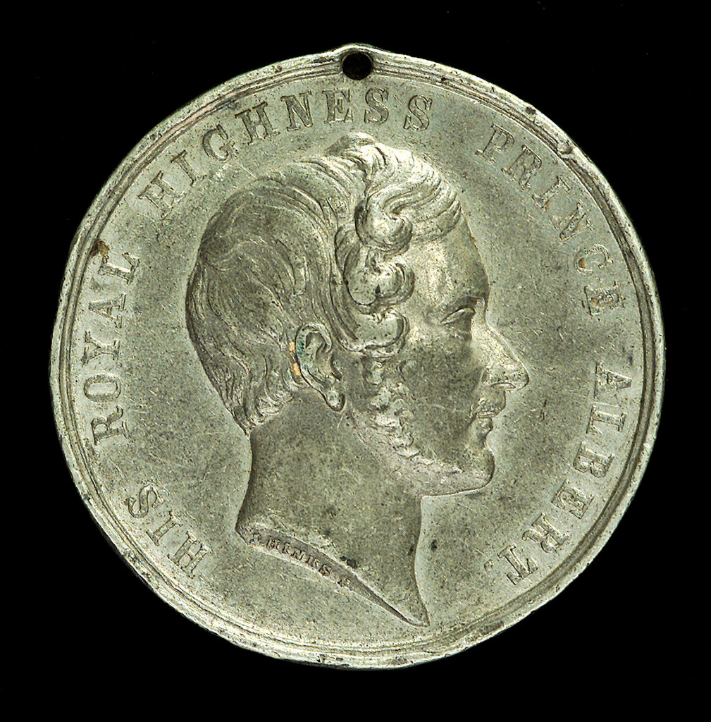 Detail of Medal commemorating the Sailors' home, Liverpool; reverse by unknown
