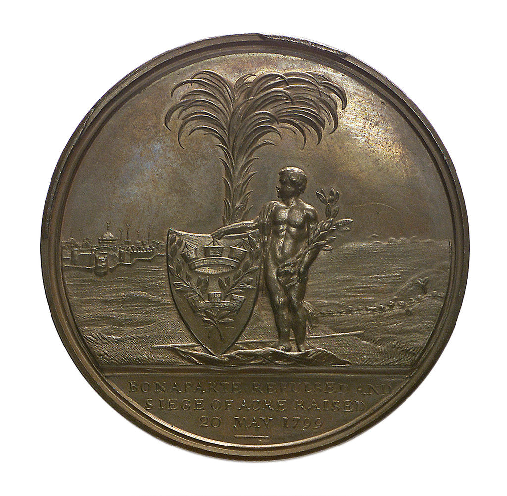 Detail of Medal commemorating the defence of Acre, 1799 and Sir William Sidney Smith (1764-1840); reverse by J.G. Hancock