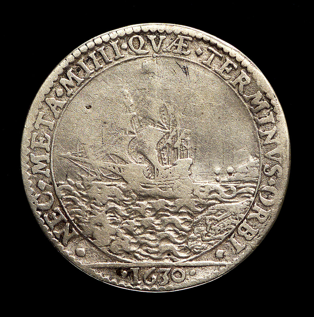 Detail of Counter commemorating the dominion of the sea; reverse by N. Briot