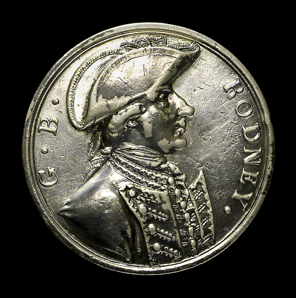 Detail of Counter commemorating the capture of St Eustatius, 1781; obverse by Unknown