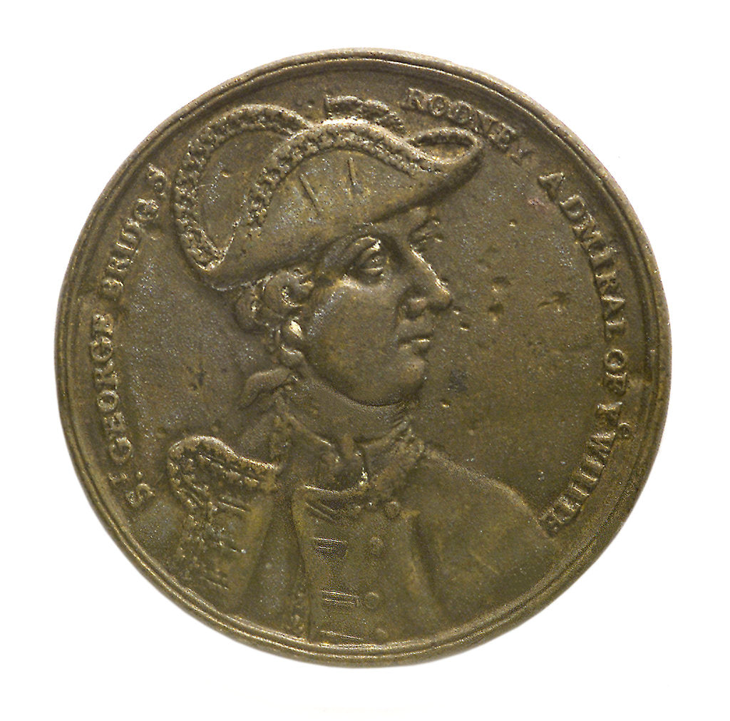 Detail of Counter commemorating the capture of St Eustatius, 1781; obverse by unknown