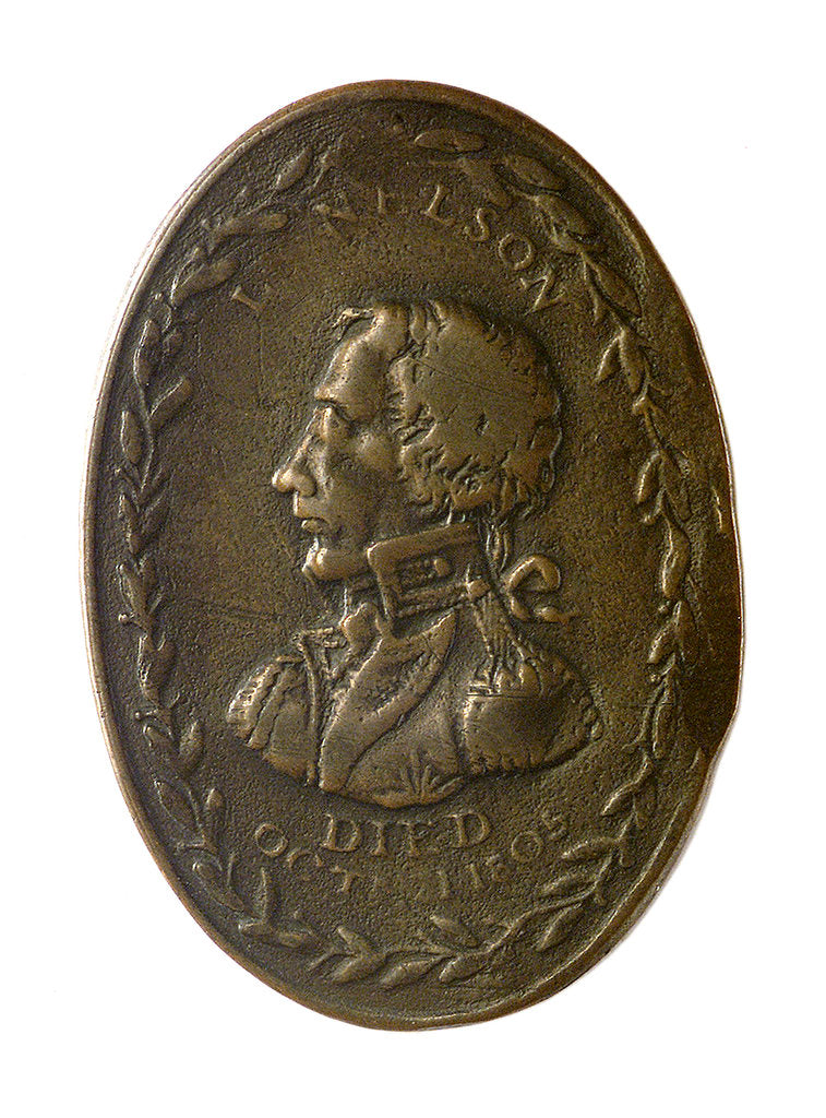 Detail of Counter commemorating Vice-Admiral Horatio Nelson (1758-1805); obverse by Unknown