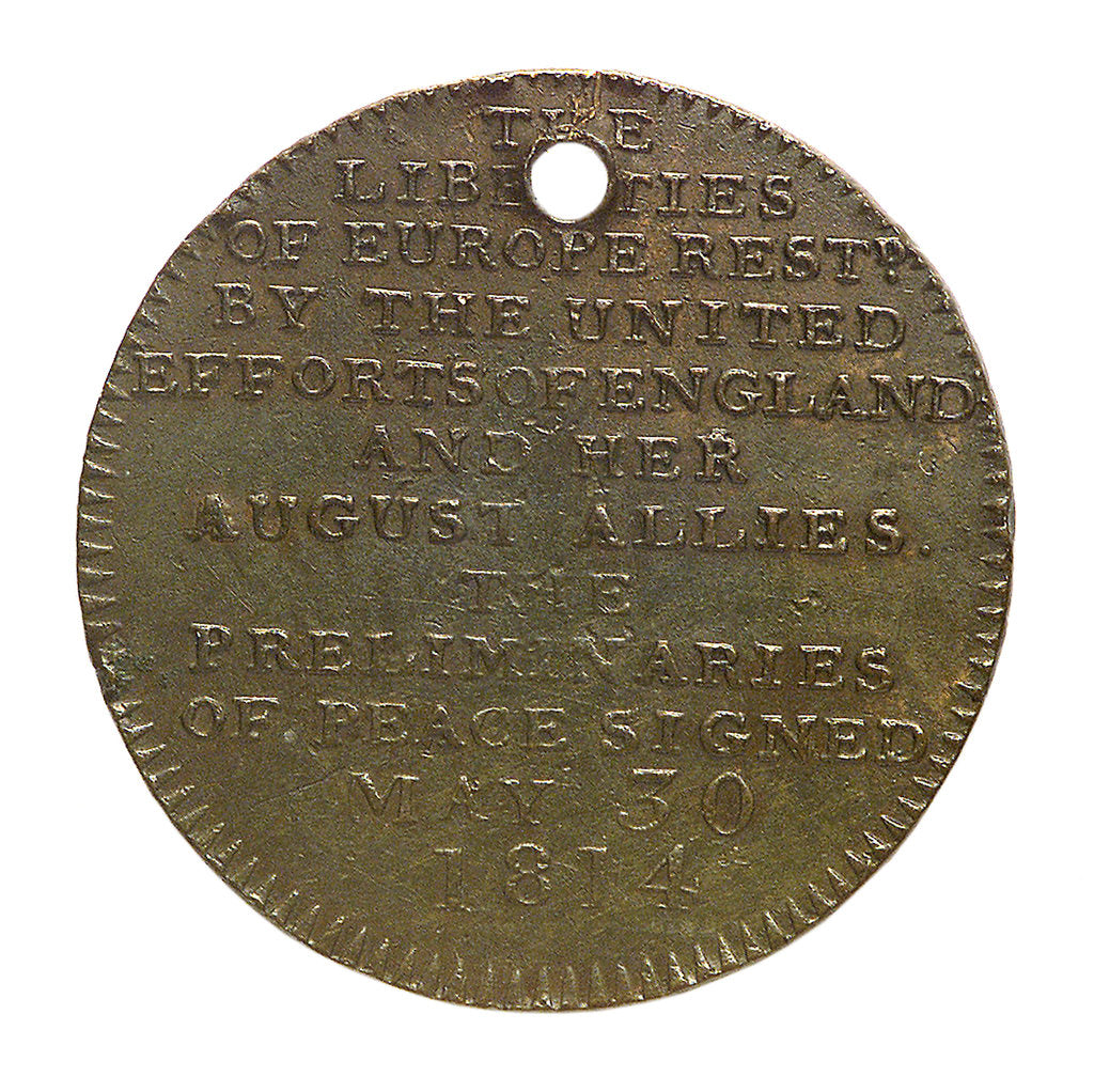 Detail of Counter commemorating the Congress of Vienna, 1814; reverse by Kettle