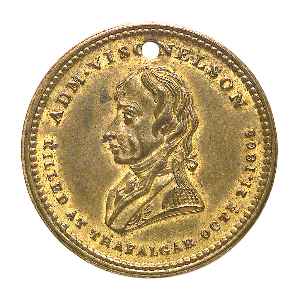 Detail of Medal commemorating Vice-Admiral Horatio Nelson (1758-1805); obverse by unknown