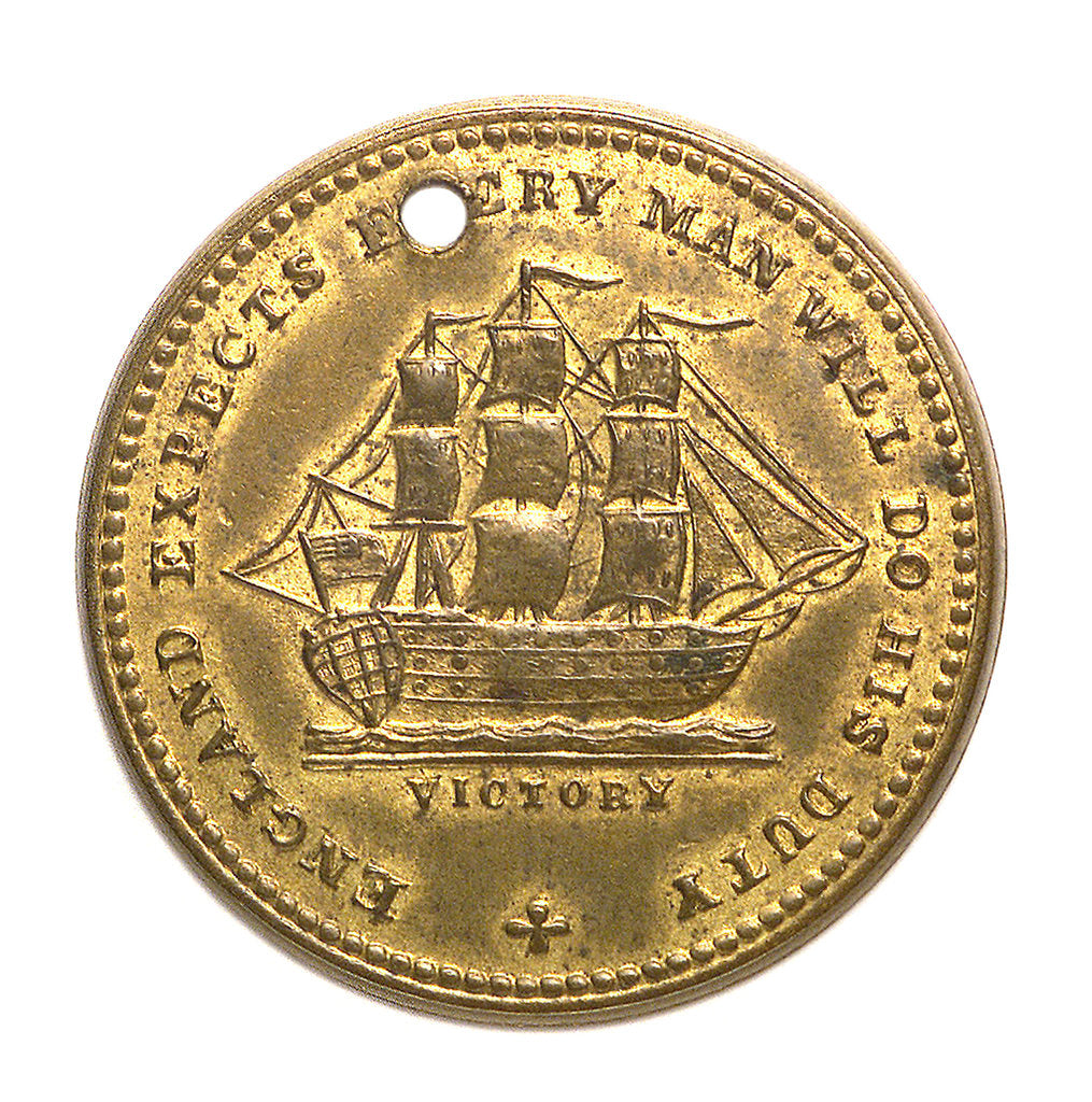 Detail of Medal commemorating Vice-Admiral Horatio Nelson (1758-1805); reverse by Unknown