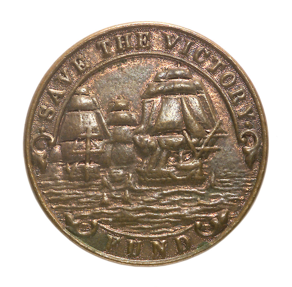 Detail of Medalet commemorating the raid on Zeebrugge and Ostend, 1918; obverse by unknown