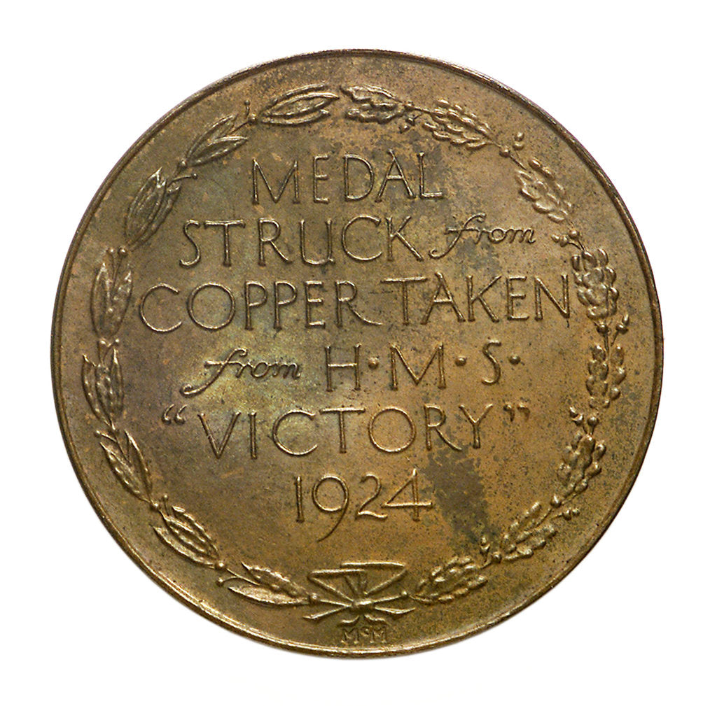 Detail of Medalet commemorating Save the 'Victory' Fund; reverse by W. McMillan