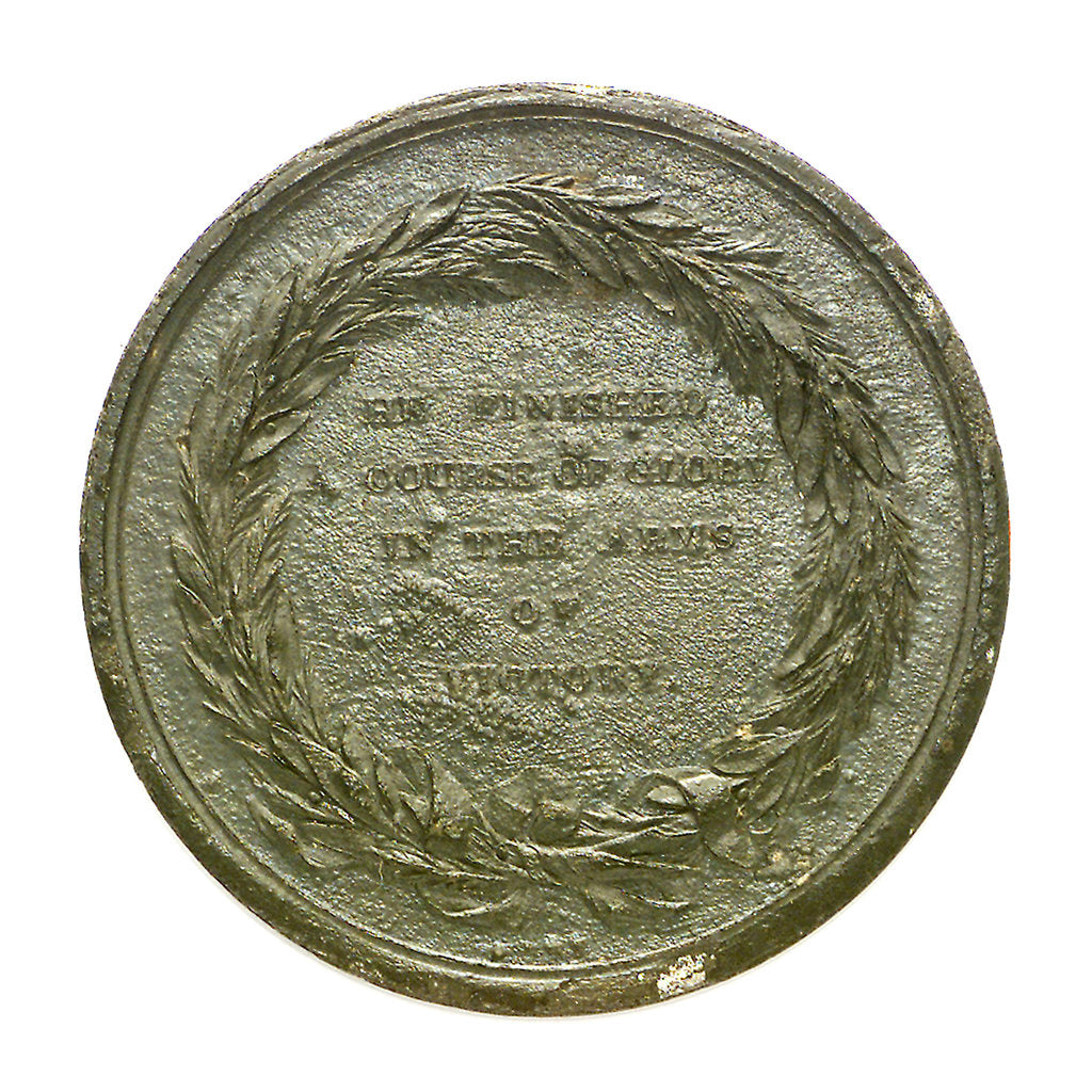 Detail of Medal commemorating the Nelson memorial, Birmingham; reverse by P. Wyon
