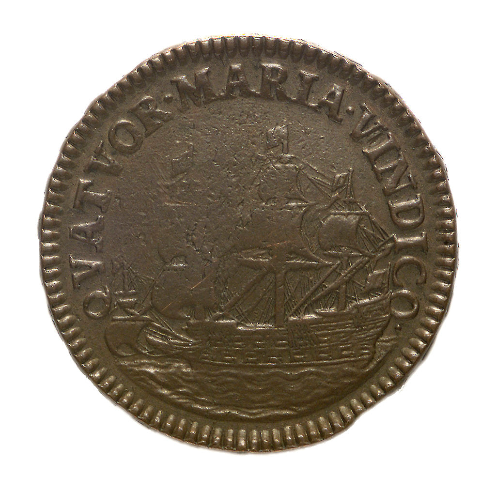 Detail of Coin pattern commemorating the dominion of the sea; reverse by unknown