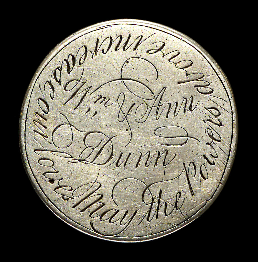 Detail of Engraved commemorative coin; reverse by Unknown