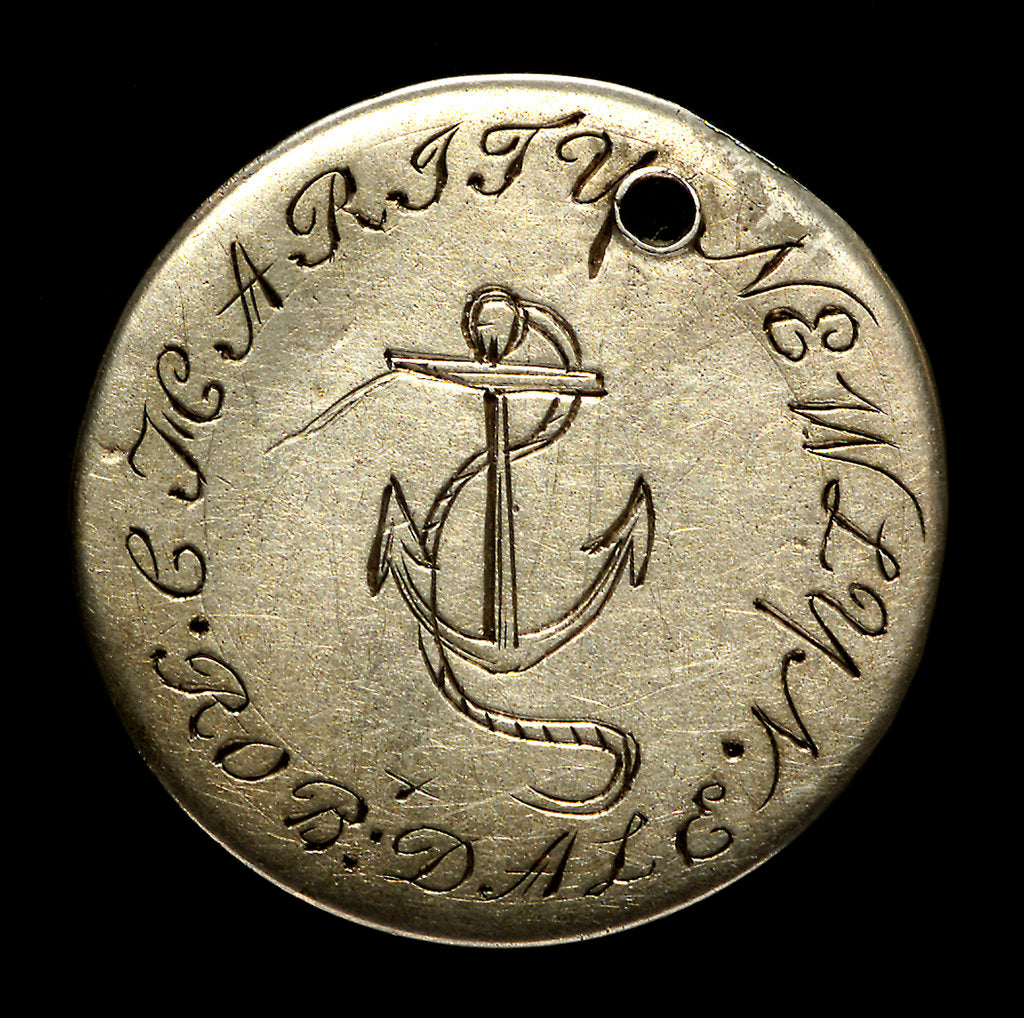 Detail of Engraved commemorative coin; reverse by unknown
