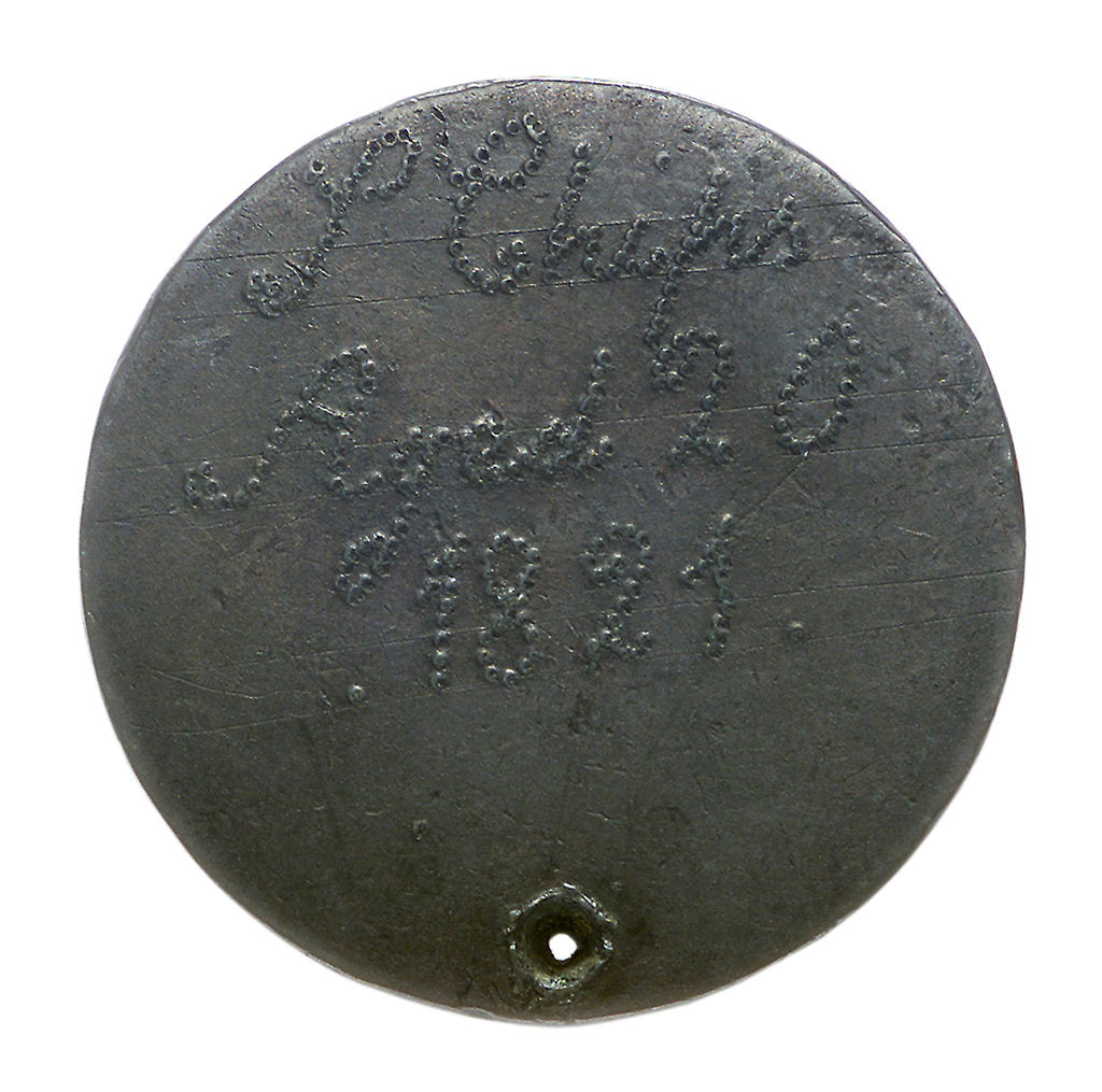 Detail of Love token; reverse by unknown