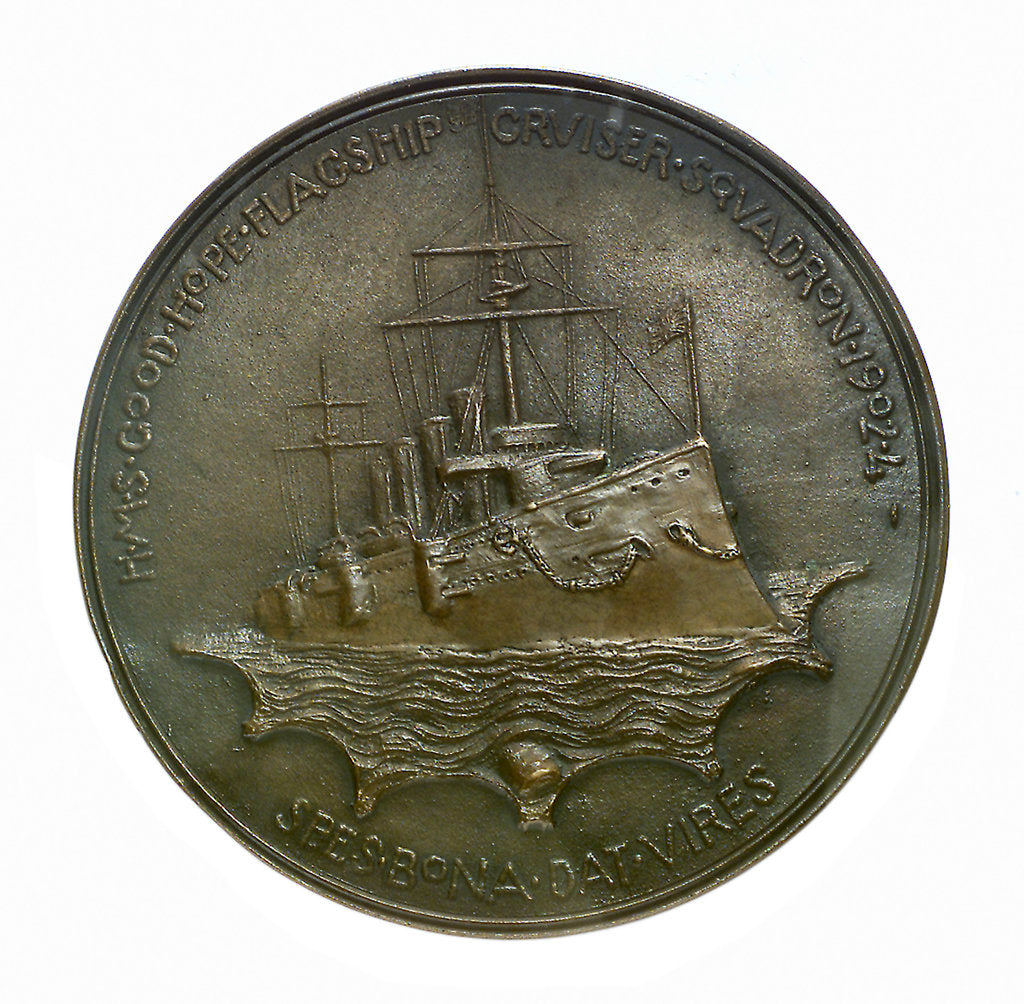 Detail of Medal commemorating the Vice Admiral Sir Wilmot H. Fawkes; reverse by T. Spicer Simson