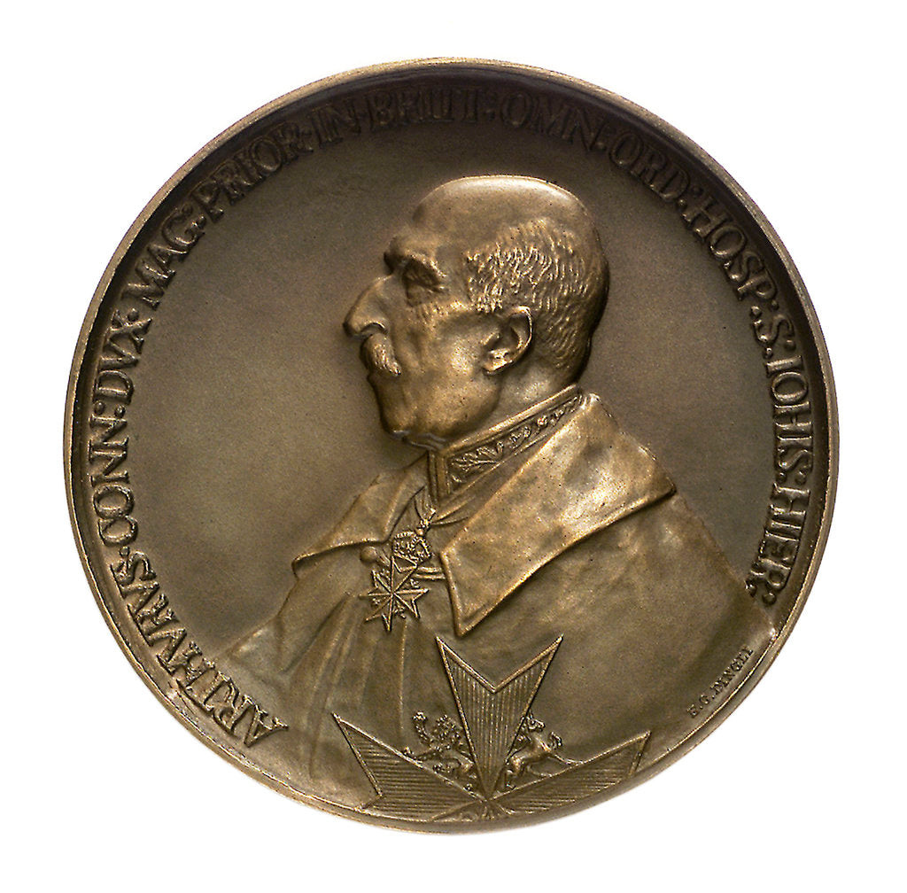 Detail of Medal commemorating the British Empire Exhibition, 1924; obverse by E.C. Dingli