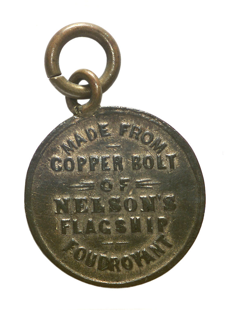 Detail of Medal commemorating the wreck of HMS 'Foudroyant', 1897; reverse by unknown