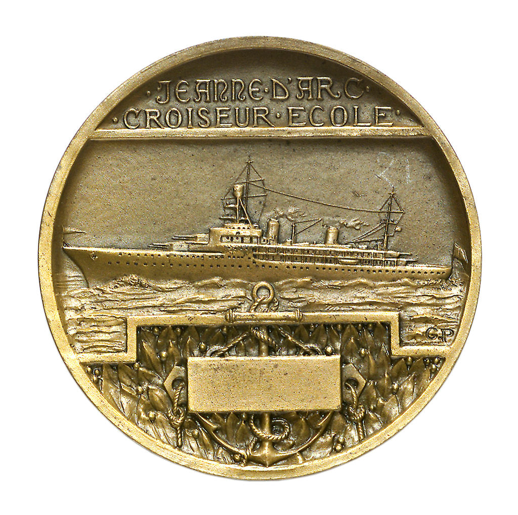 Detail of Medal commemorating the school cruiser 'Jeanne d'Arc'; reverse by Georges Henri Prud'homme