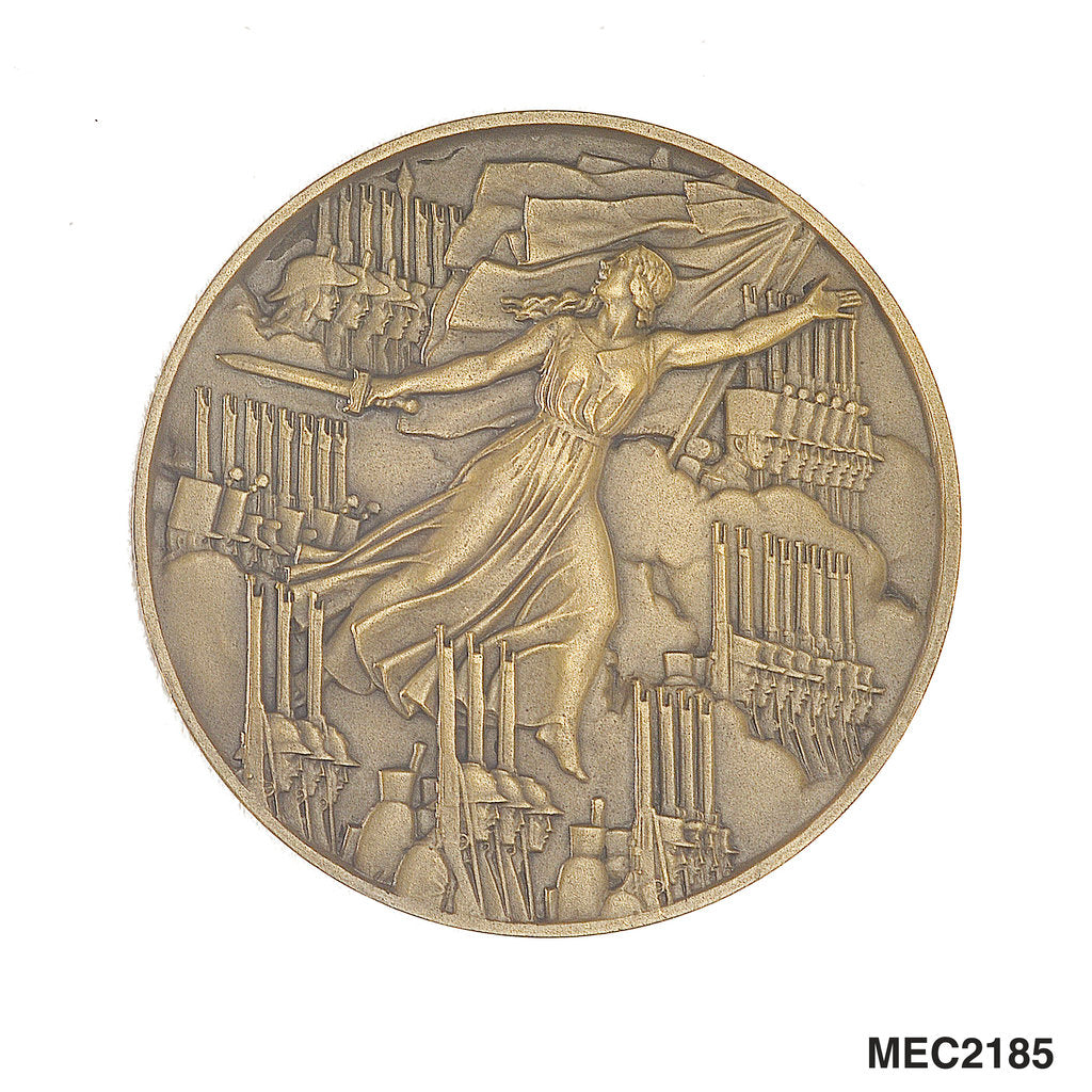 Detail of Medal commemorating the cruiser 'Marseillaise' by G. Guiraud