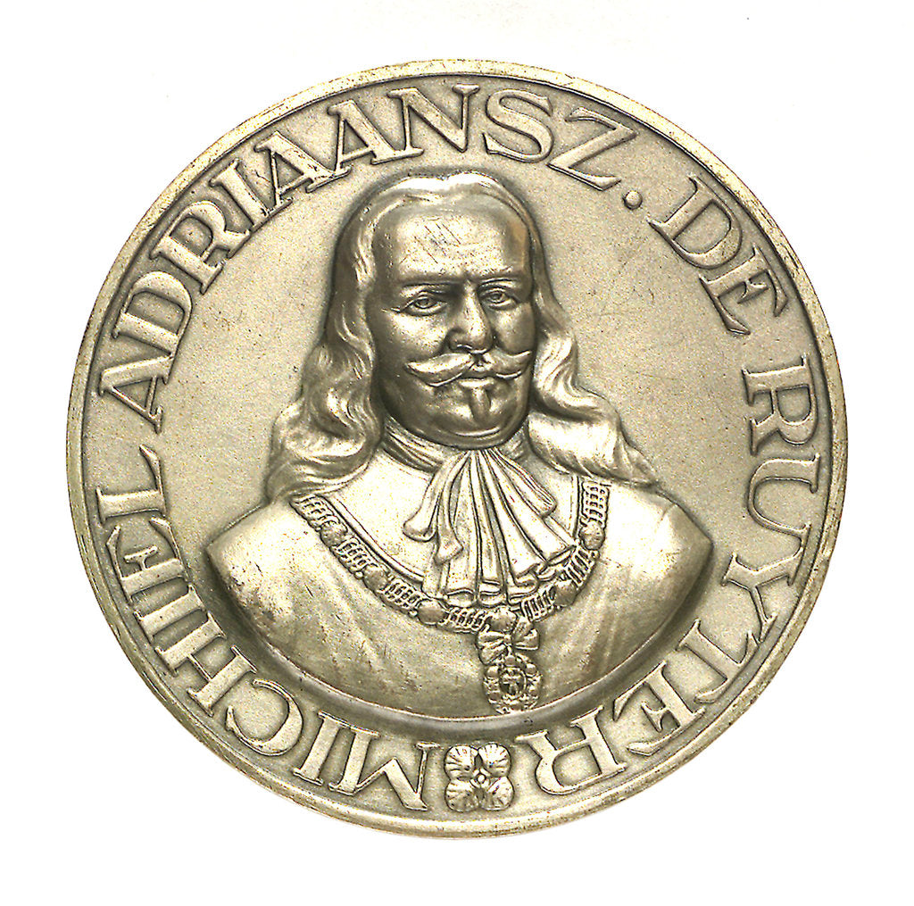 Detail of Medal commemorating Admiral Michel Adrianzoon de Ruyter (1607-1676); obverse by unknown