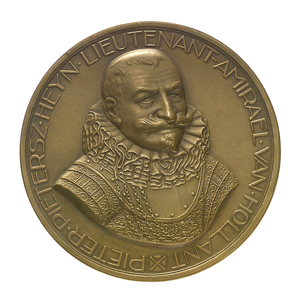 Detail of Medal commemorating the tercentenary of the death of Admiral Piet Heyn 1929; obverse by unknown