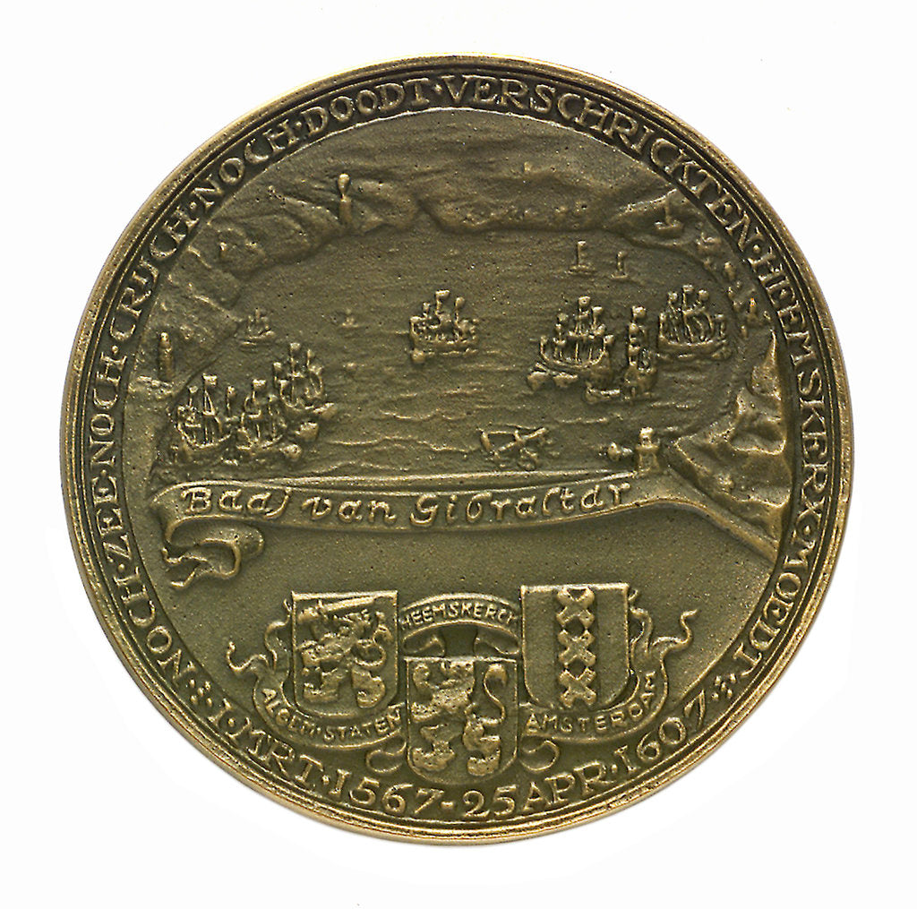 Detail of Medal commemorating Admiral Jacob van Heemskerck (1557-1607); reverse by J.J. van der Goer