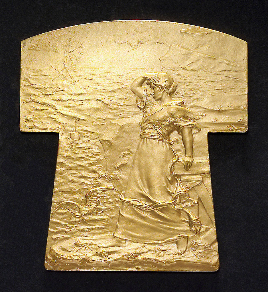 Detail of Life-saving medal; obverse by Georges Henri Prud'homme