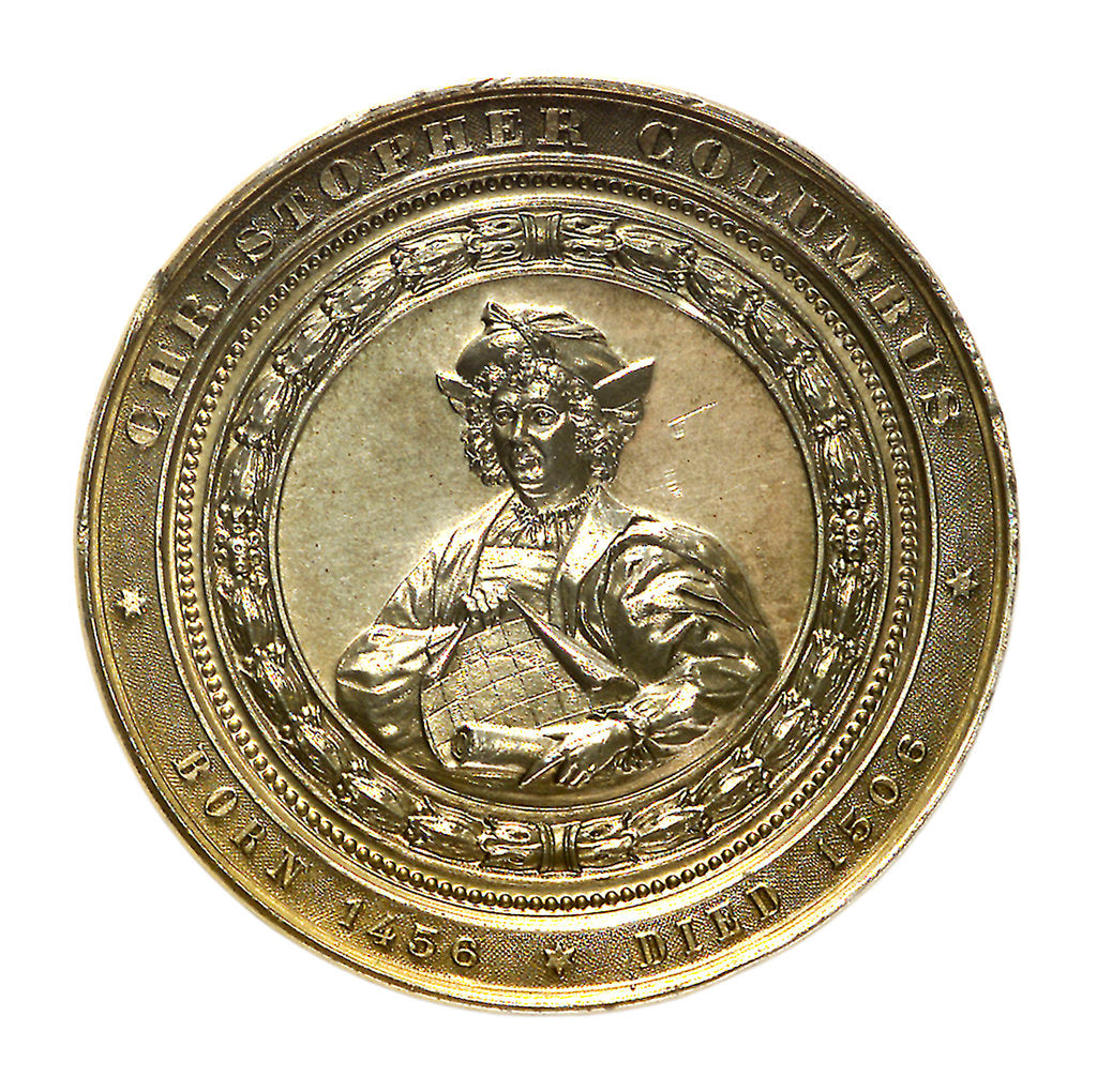 Detail of Medal commemorating the Columbian Exposition, 1892; obverse by M. Mayer
