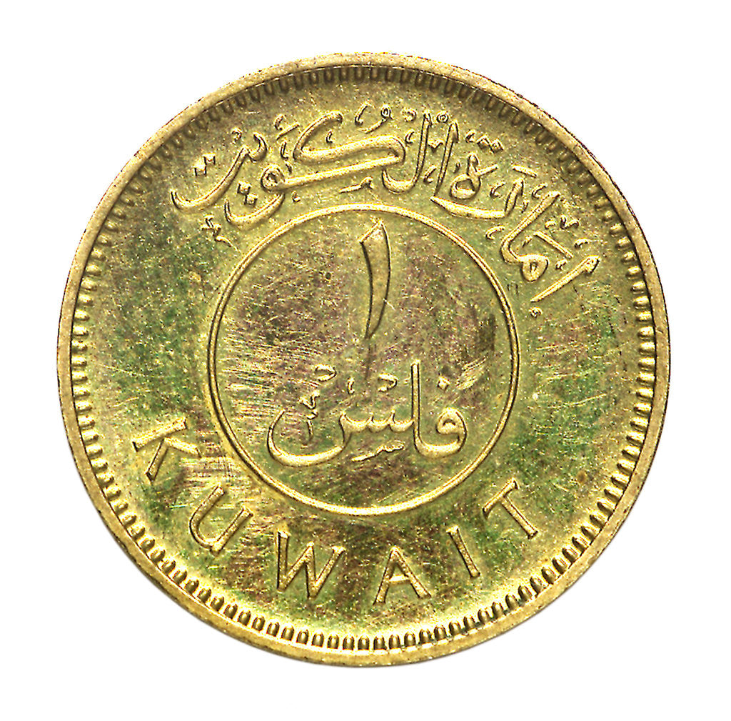 Detail of 1 fils coin; reverse by Royal Mint