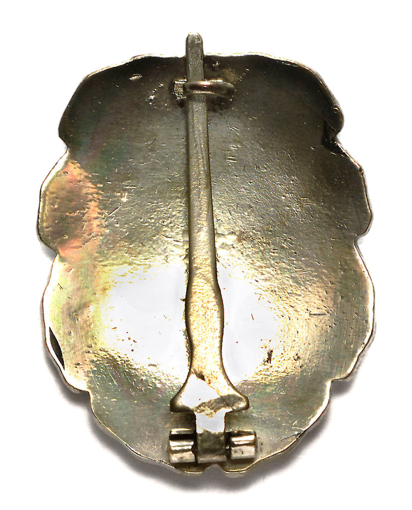 Detail of Mining badge; reverse by Unknown