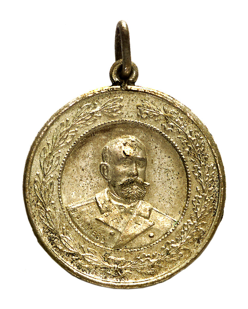 Detail of Medal commemorating Captain V. Rudnev and the action at Chemulpo, 1904; obverse by Unknown