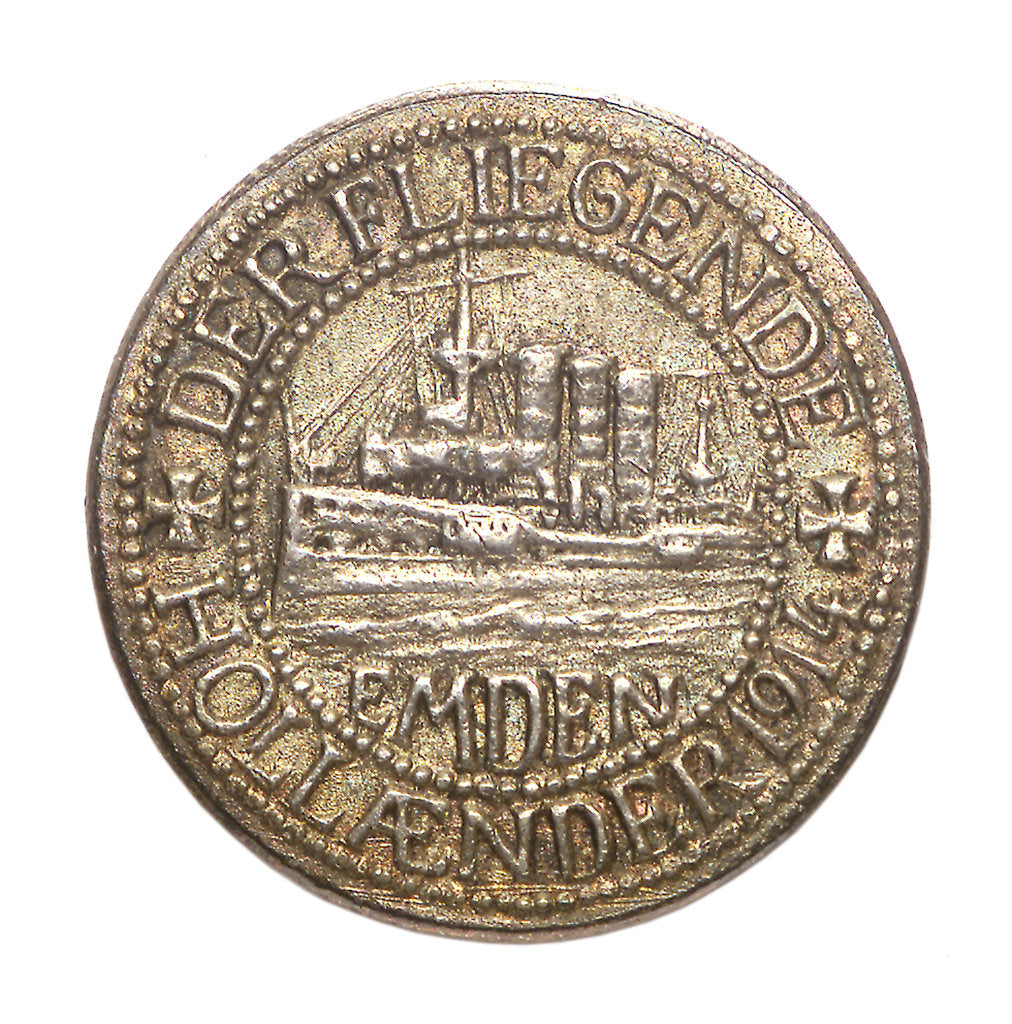 Detail of Medal commemorating Captain Karl von Müller (1873-1923) and the cruiser 'Emden' by Unknown