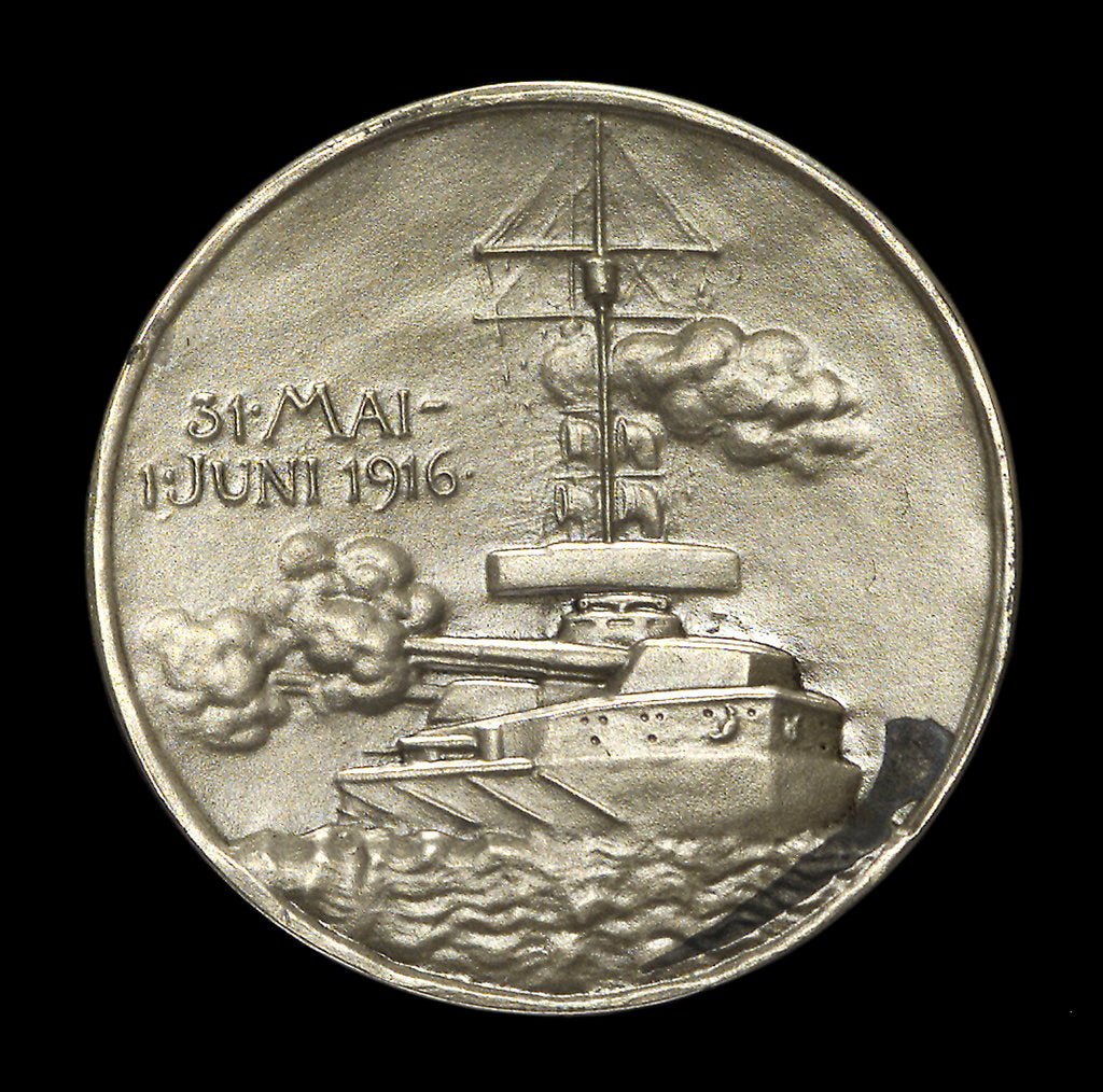 Detail of Medal commemorating Admiral Franz von Hipper (1863-1932) and the Battle of Jutland, 1916; reverse by F. Eue