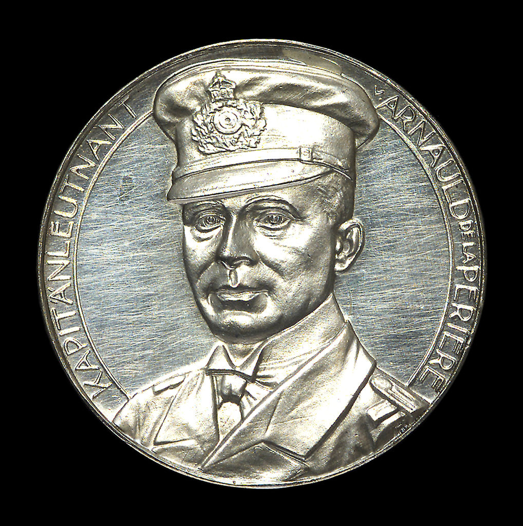 Detail of Medal commemorating Captain Lothar von Arnauld de la Perière and the submarine 'U35' by Lauer Bros.