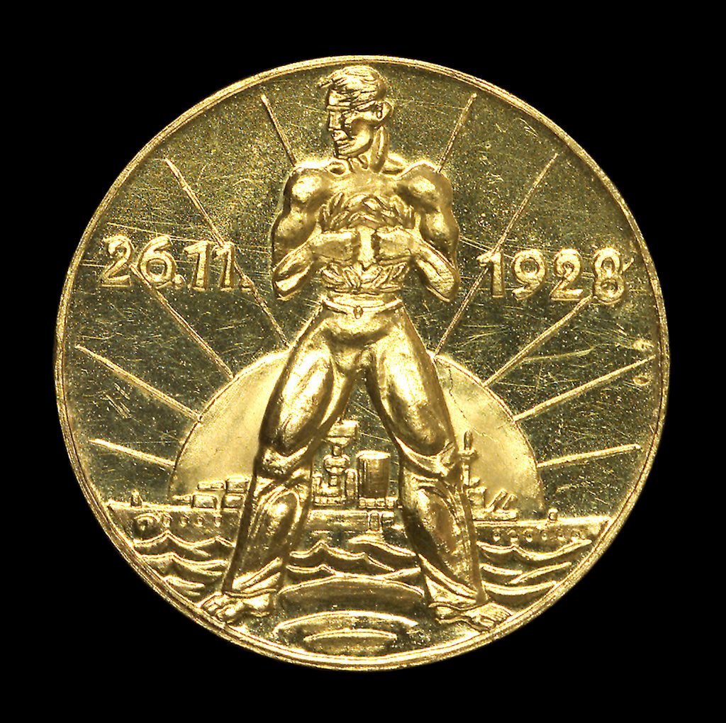 Detail of Medal commemorating Admiral Rheinhold von Scheer (1863-1928); reverse by Unknown